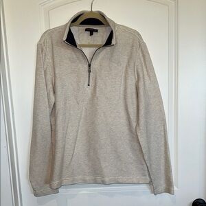 Banana Republic Men's Beige Zip-Up Sweater